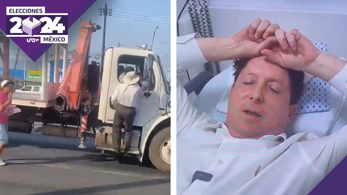 ¡Cuidado, Maderito! Candidato en Monterrey se cae de un camión en movimiento durante campaña electoral