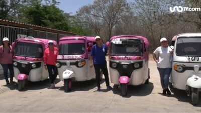 Mujeres mototaxistas de Yucatán contribuyen con el cuidado del medio ambiente
