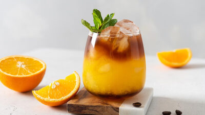 Orange coffee bebida receta