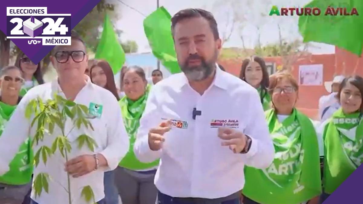 Arturo Ávila, del Partido Verde, promete árbol por voto