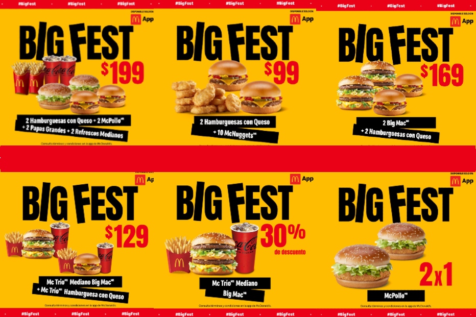 Promos Big Fest Macdonalds