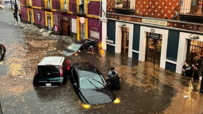 Tormenta deja inundaciones en Puebla