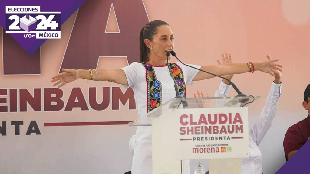 Candidata Claudia Sheinbaum en el tercer debate presidencial