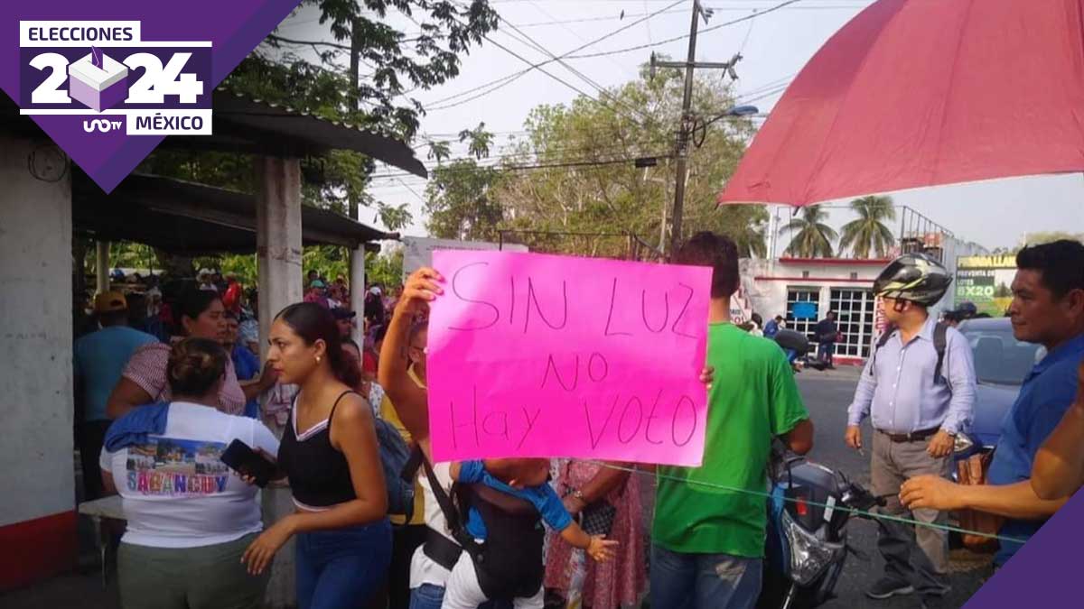 Por apagones, vecinos amenazan con impedir elecciones en Tabasco