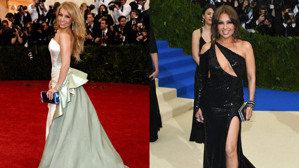 Thalía hace un recuento de los vestidos que ha lucido en la MET Gala