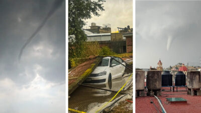 formación de tornado sorprende municipio de Toluca