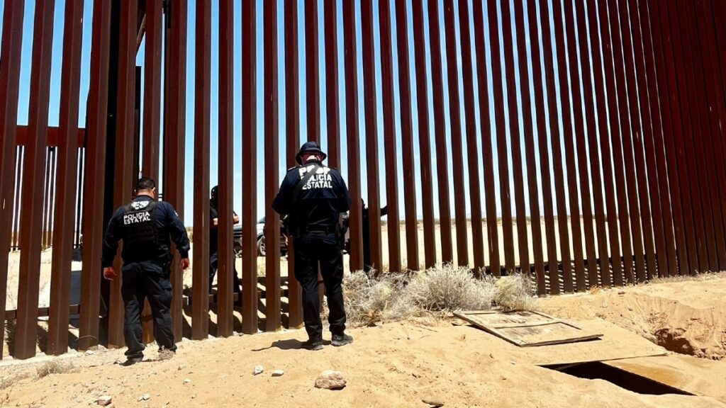 Un túnel fue hallado en la frontera entre Sonora y Arizona. Foto: @FGR_Sonora