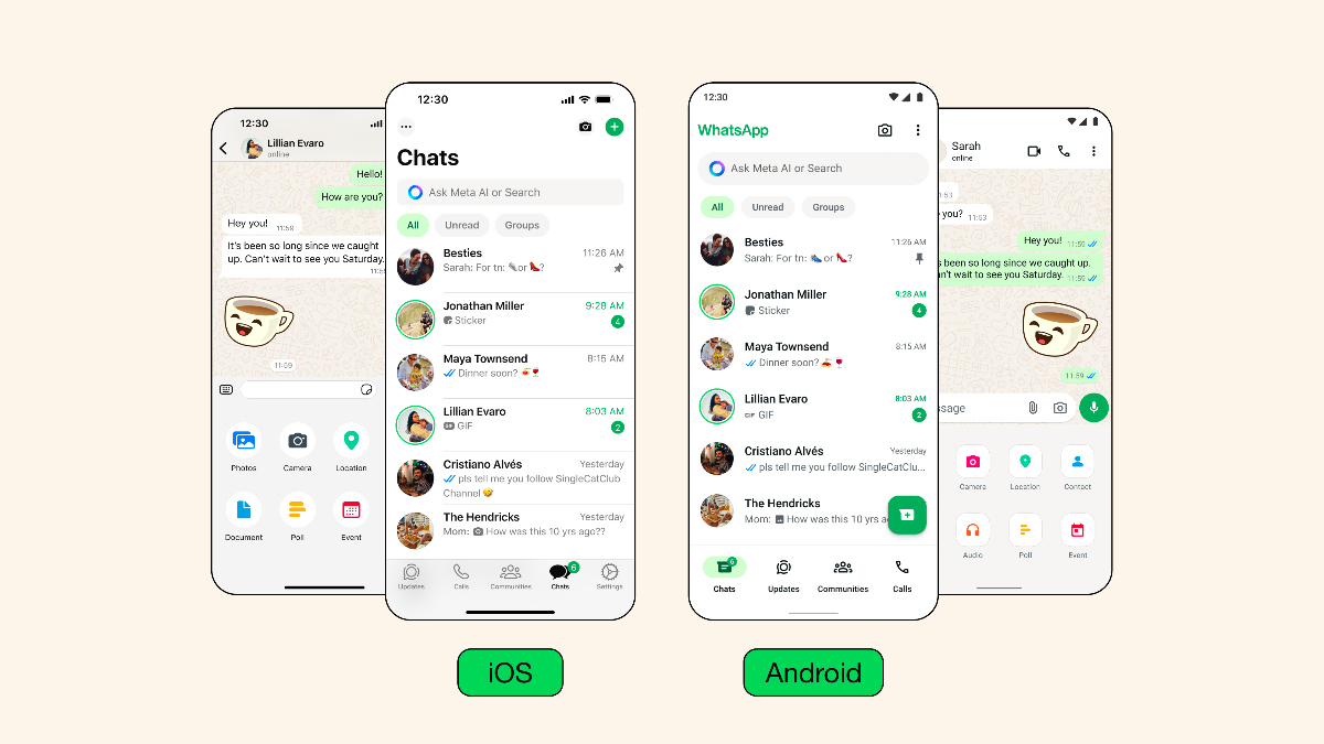 WhatsApp rediseña su app: nueva paleta de color, filtros de chats y navegación más sencilla