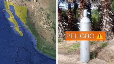 Alerta por robo de cilindros de gas cloro en Baja California