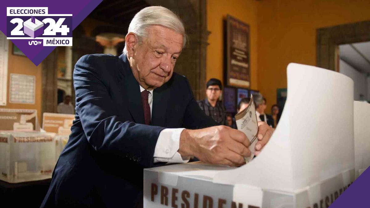 Elecciones 2024 en México: AMLO vota en Centro Histórico de CDMX
