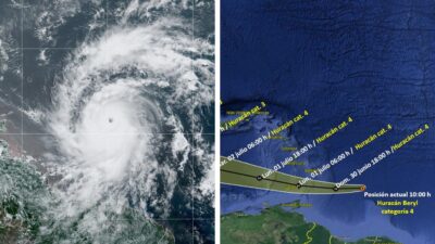 Paso del huracán Beryl
