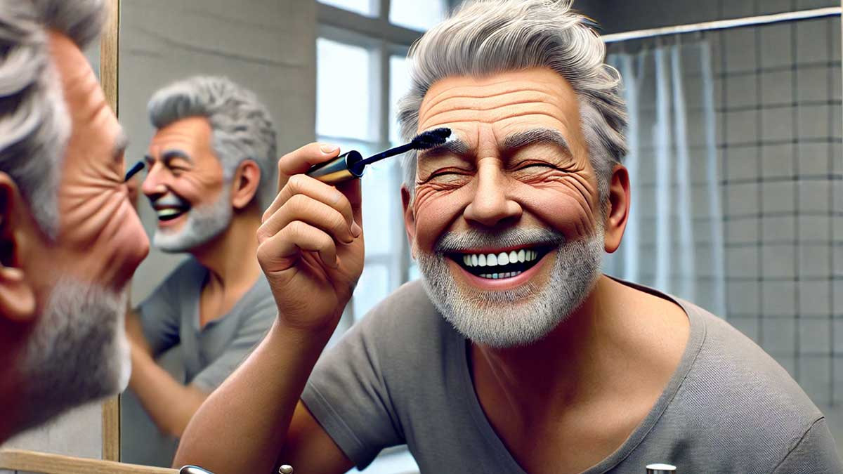 Trailero se viraliza en TikTok al mostrar cómo se maquilla la barba con rímel y la marca le regala un kit completo