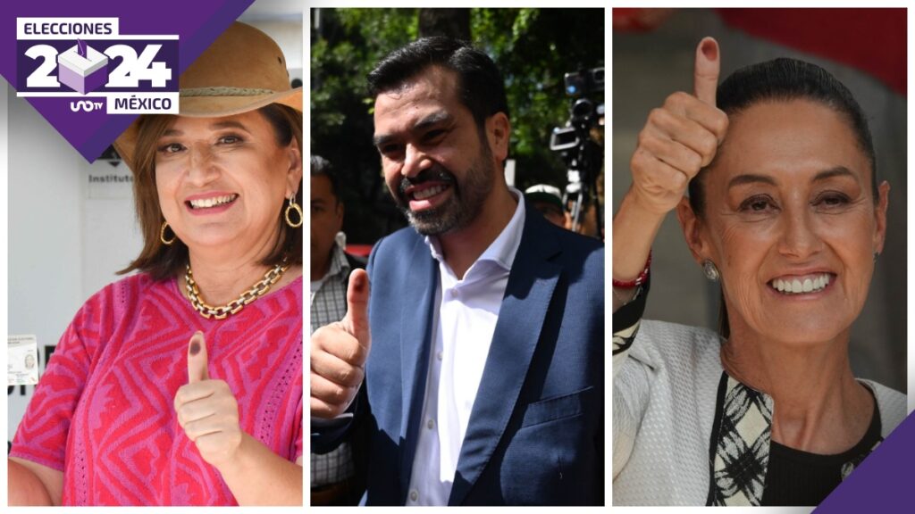 Sheinbaum, Gálvez y Máynez votan por elecciones 2024
