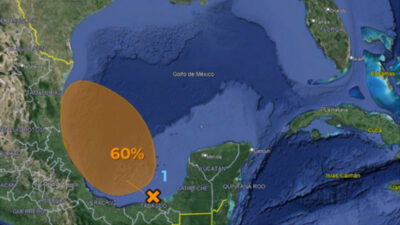 Sistema con potencial de ciclón tropical avanza hacia Tamaulipas y Veracruz