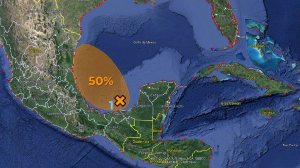 Sistema con potencial de ciclón tropical avanza hacia Tamaulipas y Veracruz