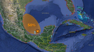Sistema con potencial de ciclón tropical avanza hacia Tamaulipas y Veracruz