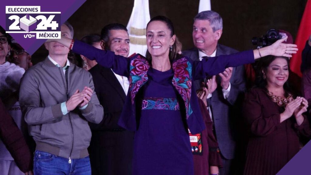 Claudia Sheinbaum en el Zócalo de la CDMX