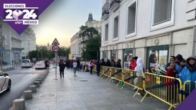 Elecciones 2024: mexicanos votan en Madrid, España, en la Embajada