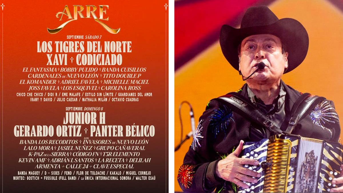 Festival Arre 2024: Los Tigres Del Norte Y Junior H Encabezan Cartel