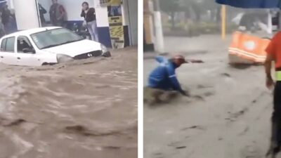 Inundaciones por lluvias en Chimalhuacán y Nezahualcóyotl