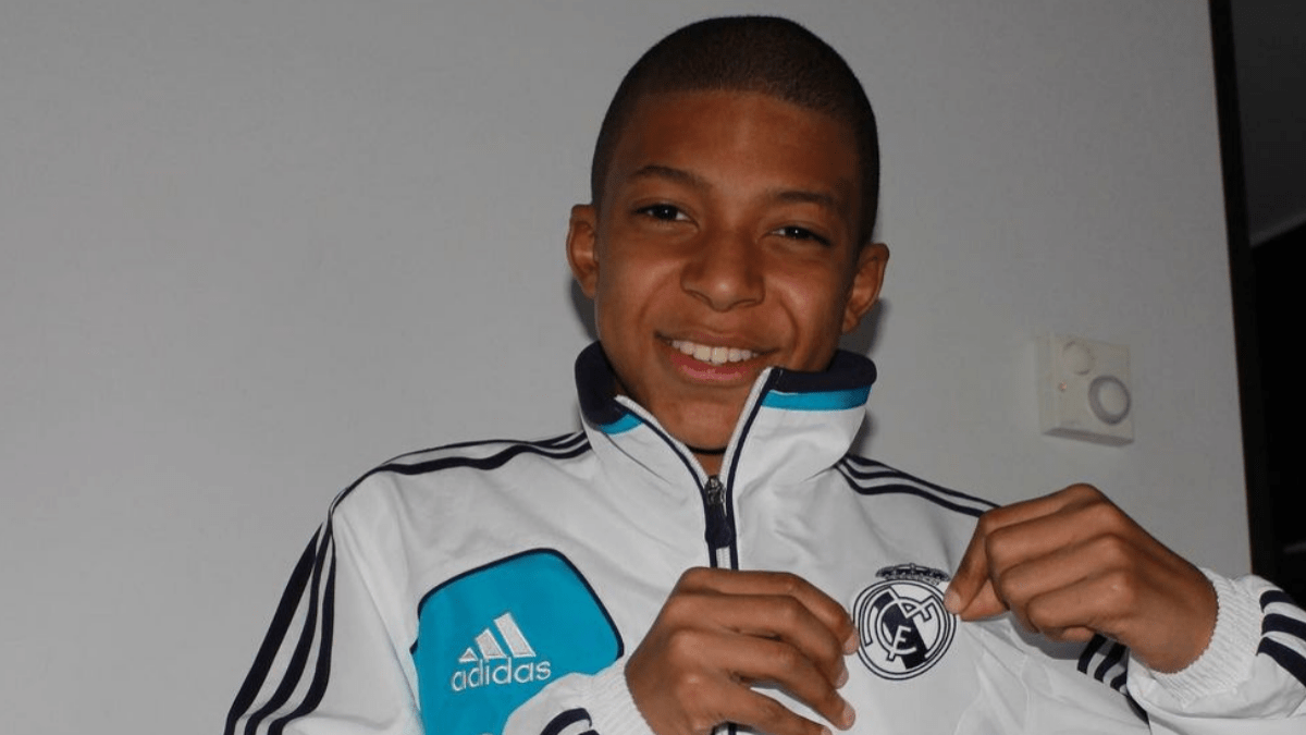 Las tiernas fotos de Kylian Mbappé de niño, apoyando a Real Madrid y CR7: “Un sueño hecho realidad”