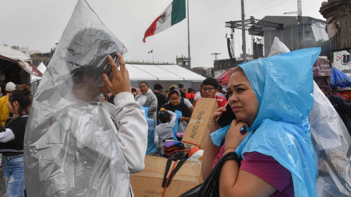Se esperan lluvias intensas, acompañadas de descargas eléctricas y posible caída de granizo, en el sur de México