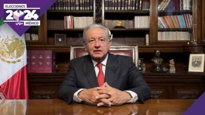 Andrés Manuel López Obrador felicita a Claudia Sheinbaum y al pueblo de México