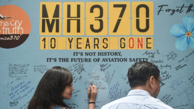 Aniversario de la desaparición del avión de Malaysia Airlines