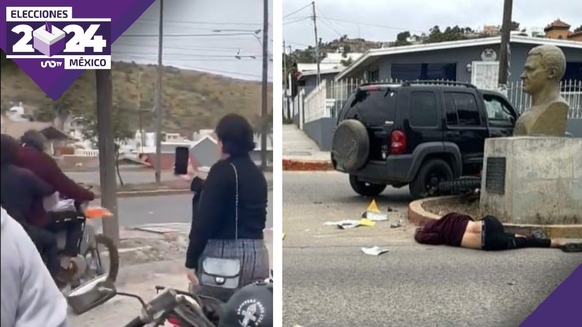 Sujetos en moto roban boletas electorales en Ensenada y chocan con auto; uno muere