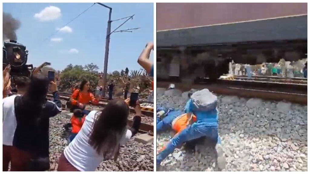Fuertes imágenes: mujer intenta tomarse una selfie, la golpea tren y muere