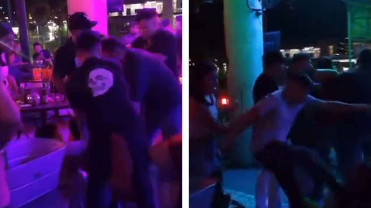 ¿Malacopas? Graban pelea campal de jóvenes en un bar de Monterrey