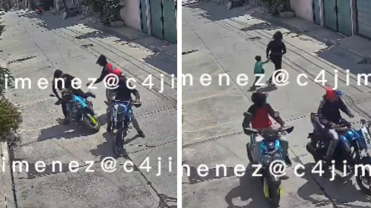 ¡A plena luz del día! Asaltantes roban moto a mujer e hijo en Chimalhuacán