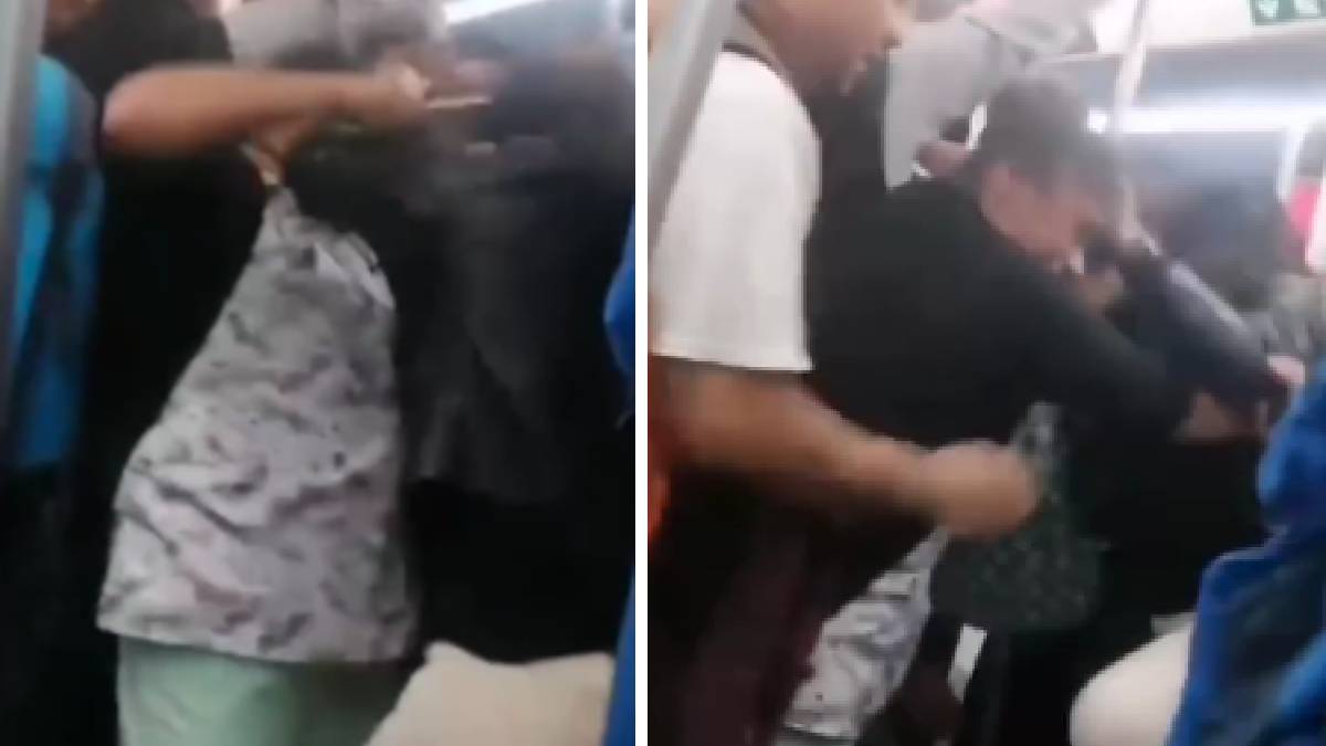 “Ya siéntese, señora”: Mujeres se pelean en Metro CDMX por un asiento y se dan hasta con una pluma