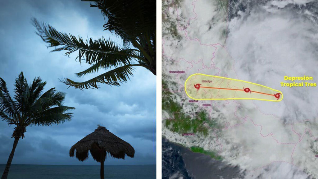 Se forma depresión tropical; tocará dos veces tierra en estos estados