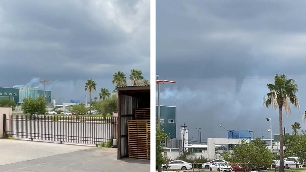 ¿Qué era la supuesta formación de un tornado que se vio en Monterrey?