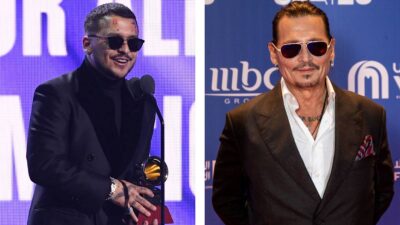 Christian Nodal comparte fotos con Johnny Depp y sorprende parecido