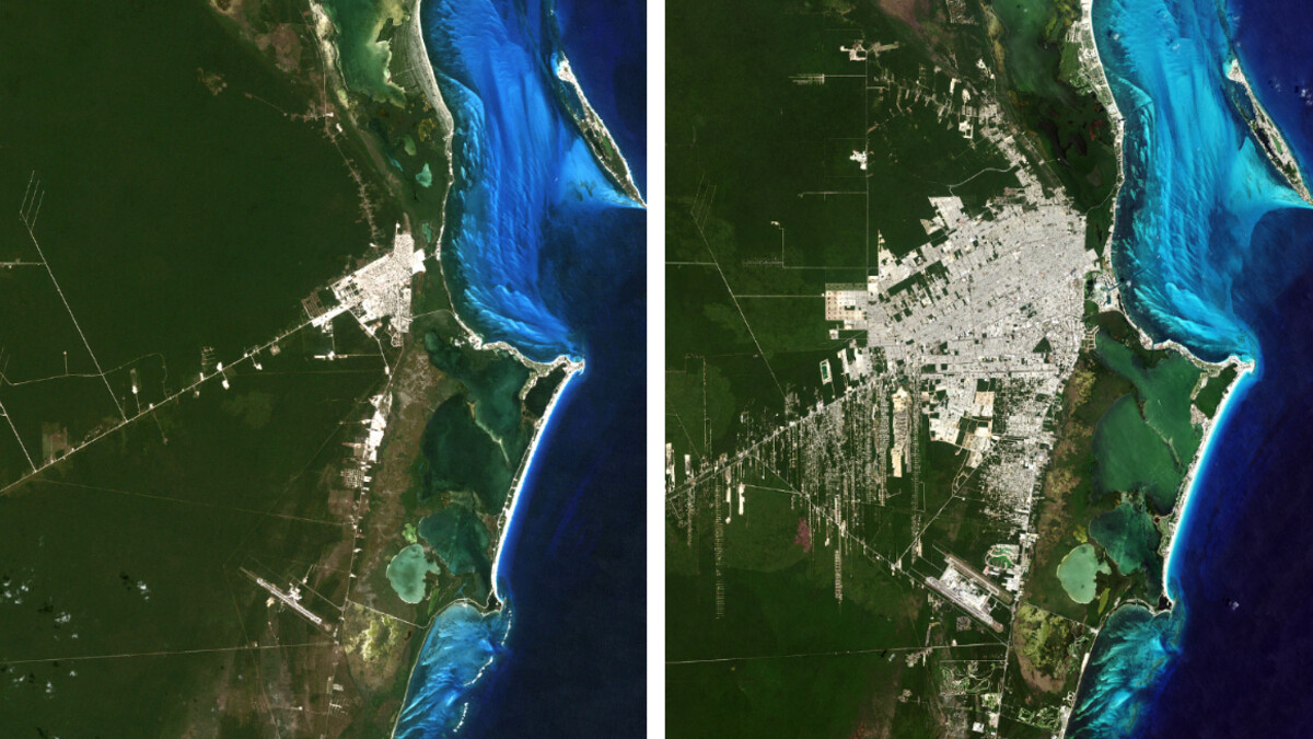 NASA revela el antes y después de la zona turística de Cancún: increíbles fotos satelitales