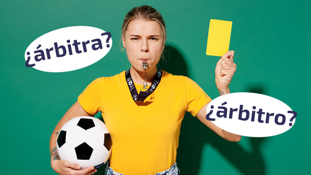 la arbitra o la arbitro