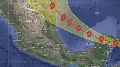 El huracán Beryl tocó territorio mexicano como categoría 2