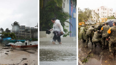 Paso del huracán Beryl en Quintana Roo