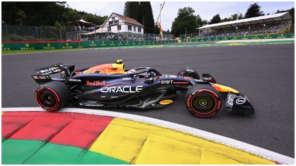 Checo Pérez clasificación en el GP de Bélgica.