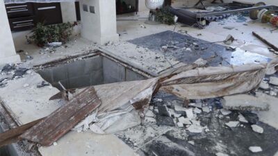 Capilla destruida de Dámaso López, el "Licenciado".