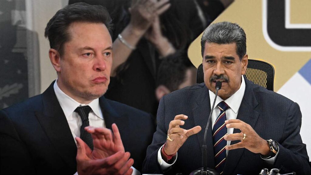 Nicolás Maduro, presidente de Venezuela y Elon Musk, empresario y directivo de Tesla, así como de la red social X, iniciaron una discusión