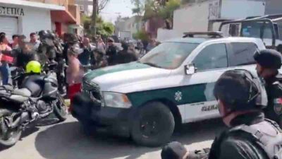 Enfrentamiento Policías Vecinos Azcapotzalco