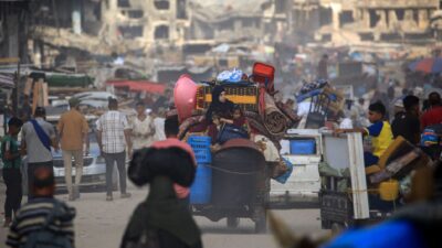 Franja De Gaza Nuevo Exodo Bombardeos