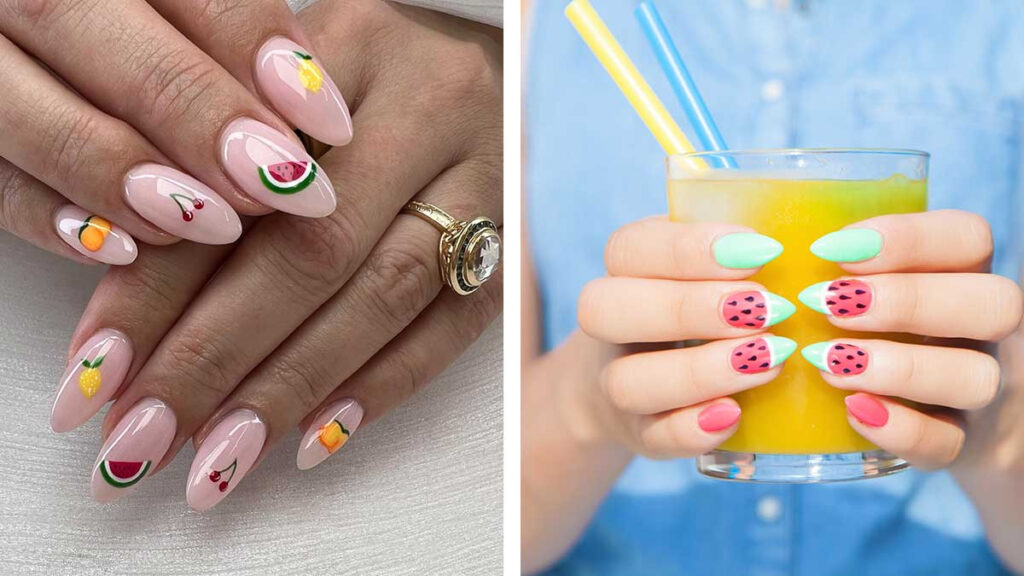 Fruit Nails Hailey Bieber