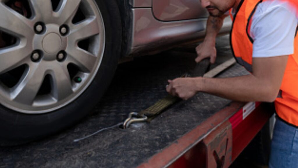 ¿Real o fake? Al estilo “Rápido y furioso”: hombre salta a grúa en movimiento y recupera su camioneta