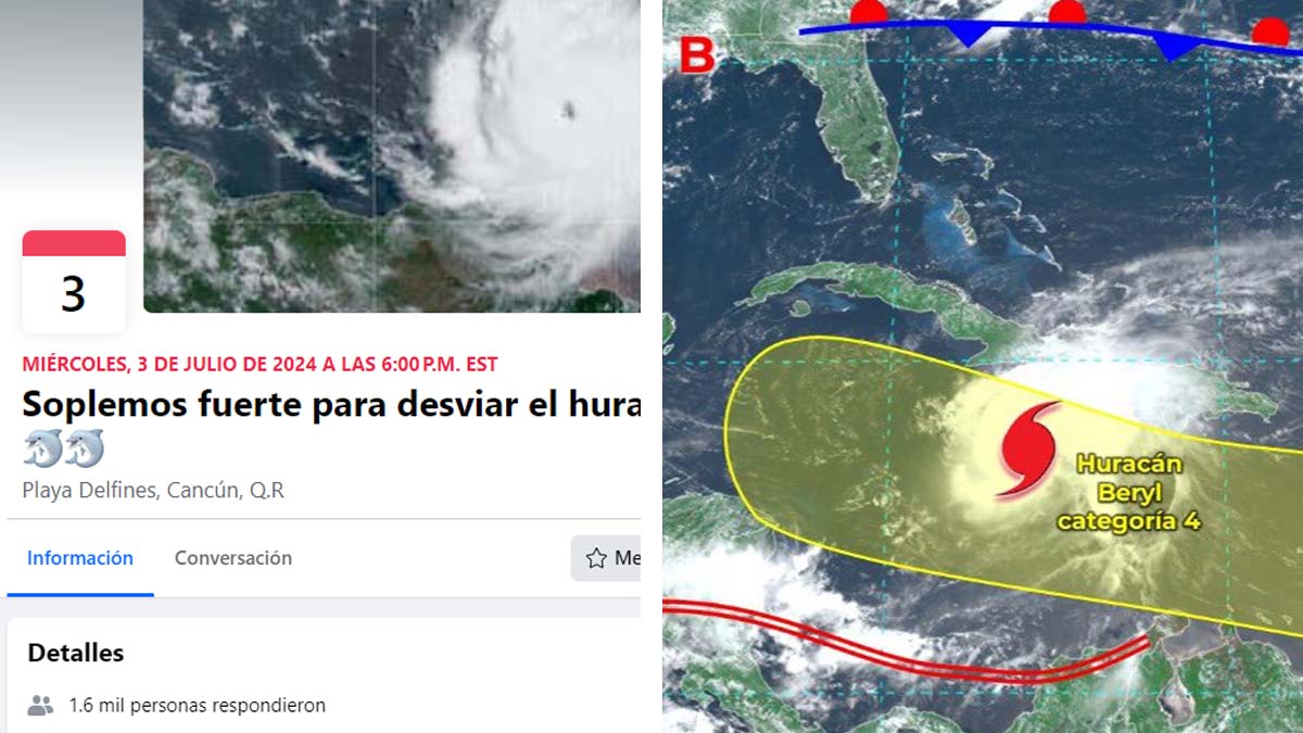 ¡Entre todos sí se puede! Convocan a “soplar muy duro” para detener huracán Beryl en Quintana Roo