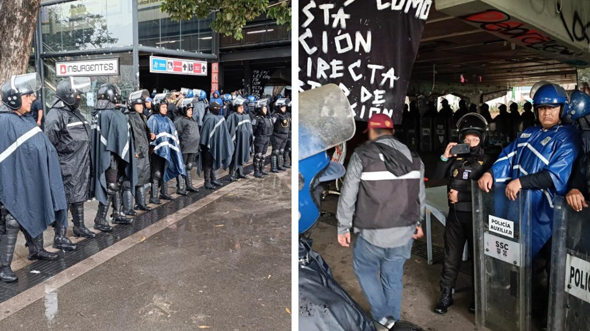Policía recupera Glorieta de Insurgentes: desaloja a personas en situación de calle