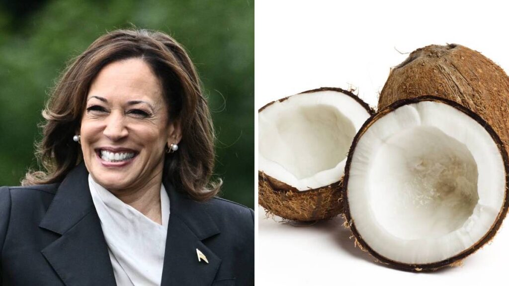 Kamala Harris y el emoji del coco